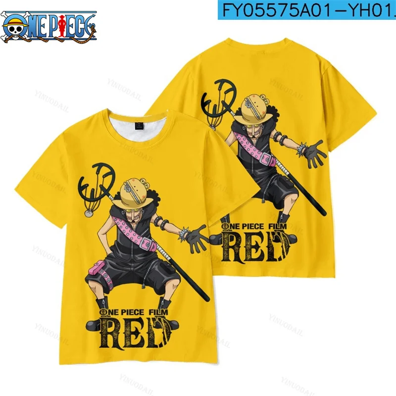 Uta Zoro Shanks Zoro One Piece Summer T-Shirt Anime Tee Unisex Outerwear