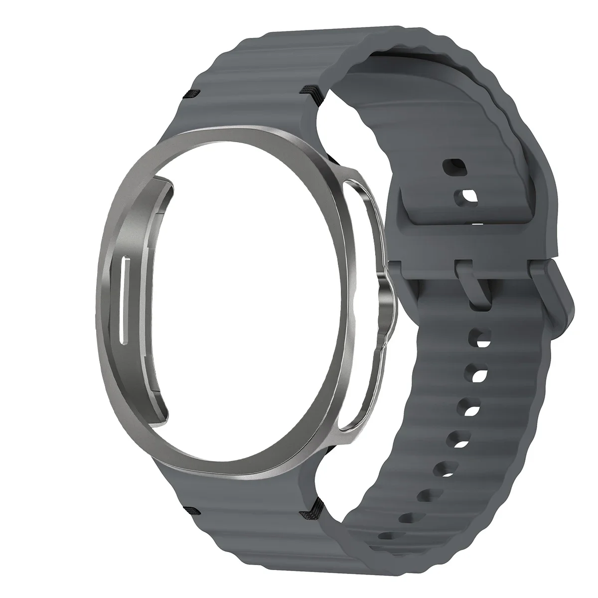 Silicone Band with Protective Case Cover