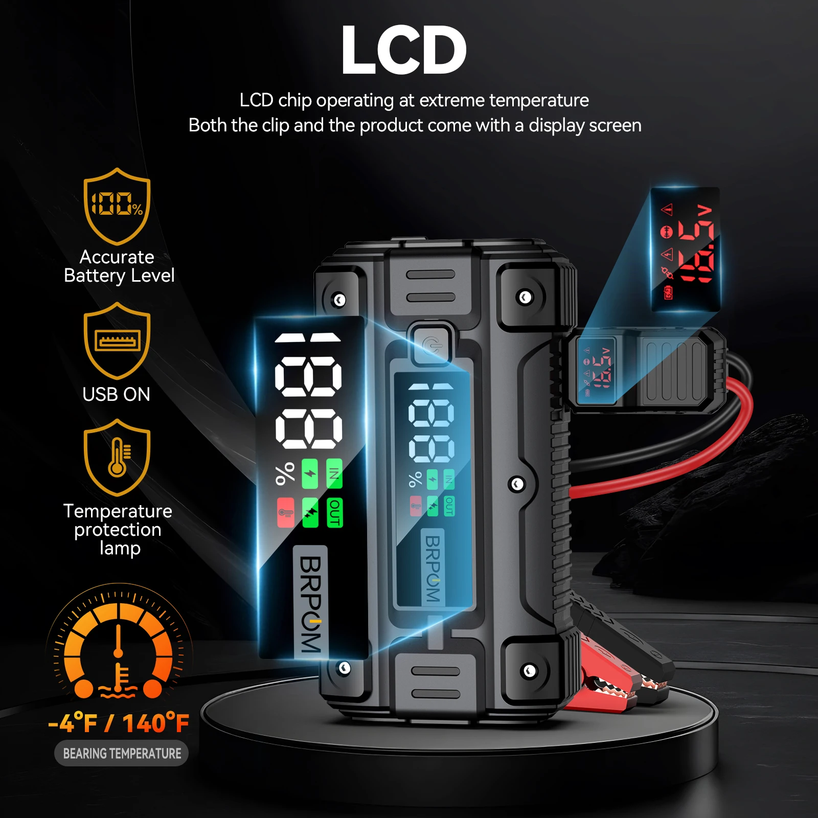 Power Bank 4000A/5000A 12V Car Battery Jump Starter jump starter car jump starter Portable Charger Car Booster Starting Device Petrol Diesel Emergency Booster