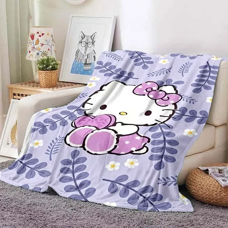 Couverture Polaire Ultra Douce Motif Soleil Papillons - Pour Enfant, Canapé, Lit - 4 Tailles