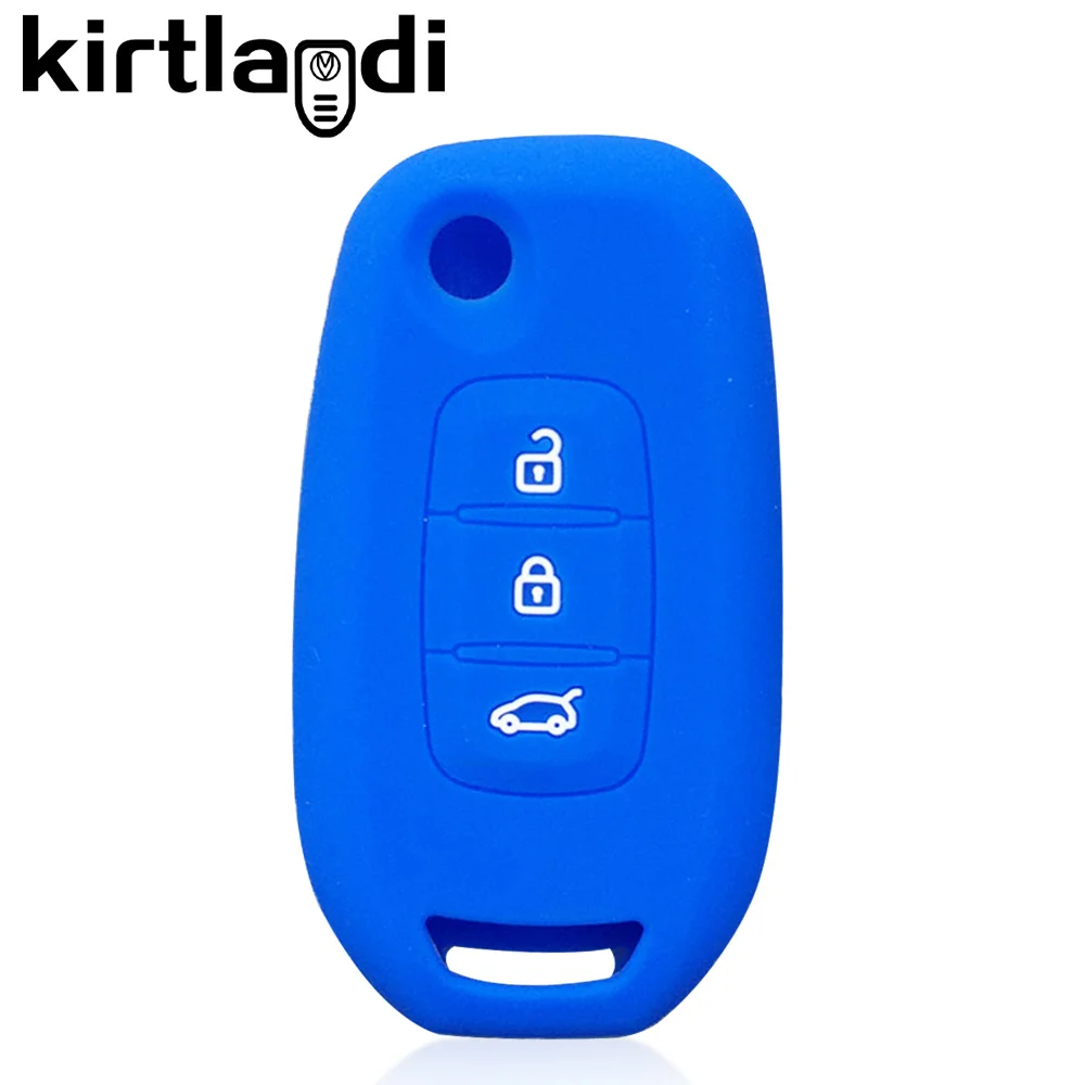 Nordecco Siliconen Sleutelhoes Past Voor Renault Trafic Clio Kangoo Master Modus Twingo Thalia I, LADA Largus, Dacia Duster Logan Sandero, Nissan NV300, Vauxhall Vivaro B Movano 2 Knop (Roze