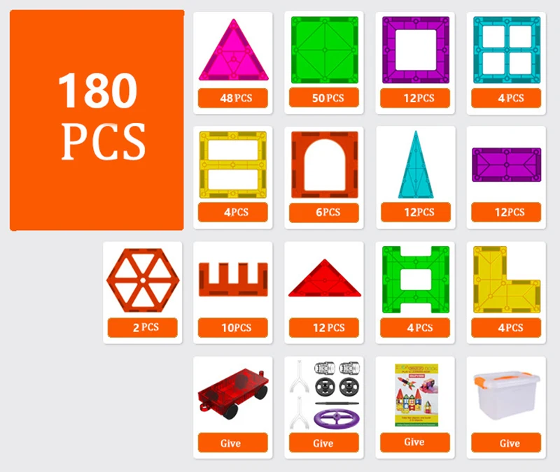 EQUIS GOVICENS Blocs Magnétiques De Construction Pour Enfants