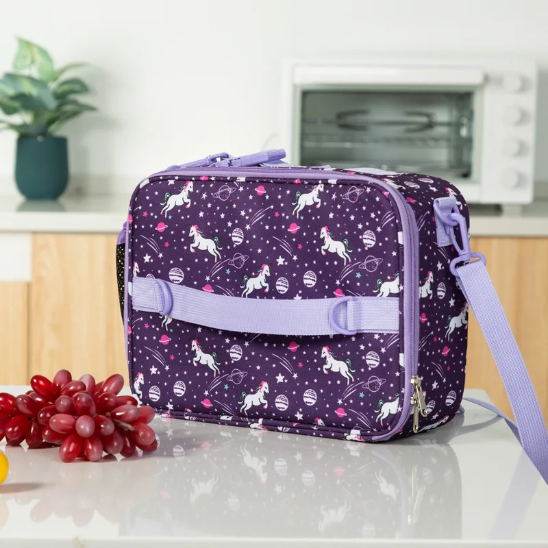 

Cartoon Unicorn Lunch Bag Thermal Insulated Bento Pouch Totes Children Kids School Food Storage Bags Dinner Container Cooler Bag