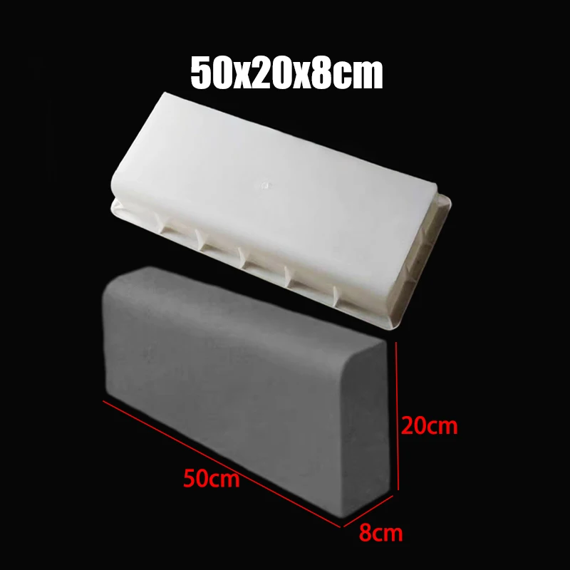 Roadside Rocks Cement Molds Plastic Curved Edge Stones 50X20X8Cm Long Line Reusable Circular Arc Suitable Road Edges