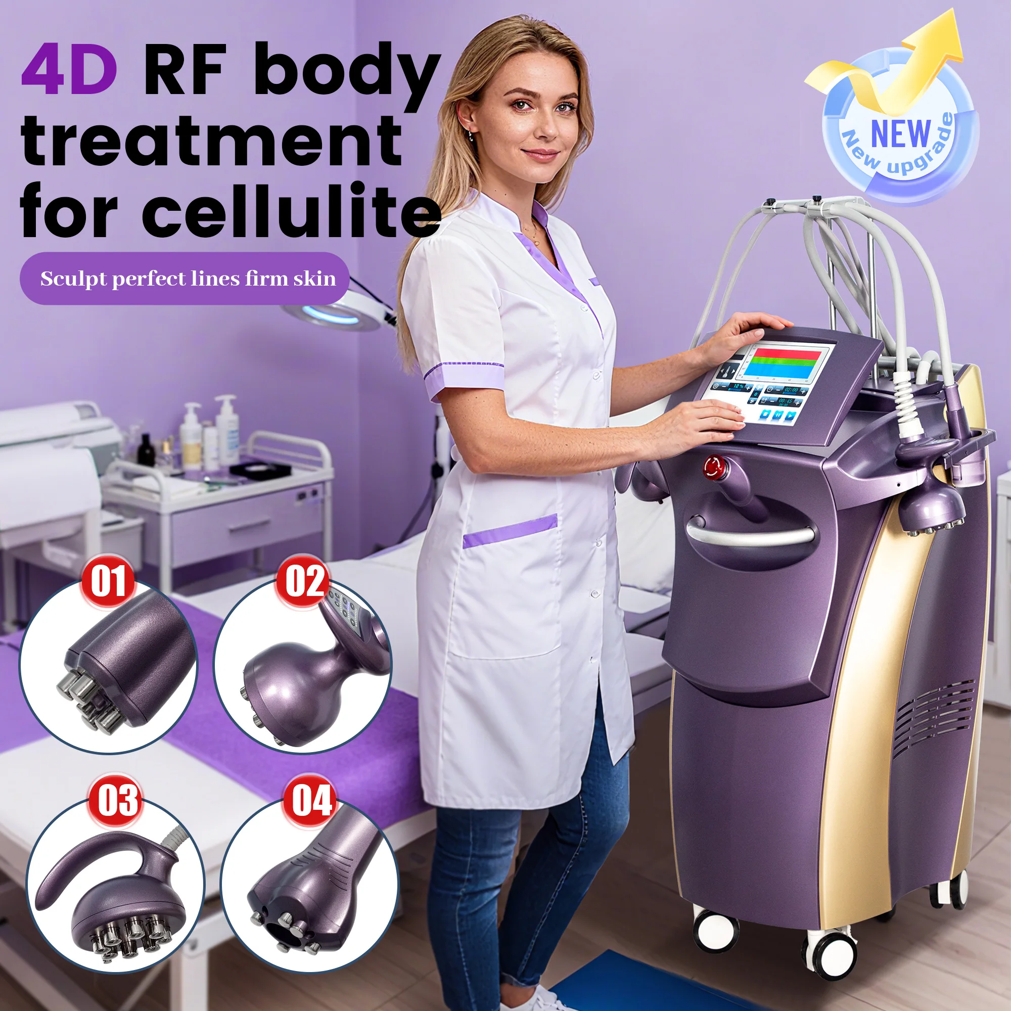 2025 Vela Professional Body Shaping Machine Home Use Multifunction Vacuum Roller Slimming Fat Reduction Boby Shape Professional