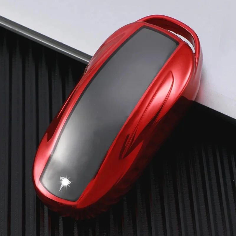 Portachiavi Auto In Metallo Con Logo Per Tesla – Accessorio Elegante, Antigraffio, Regalo Per Uomo E Donna, Argento