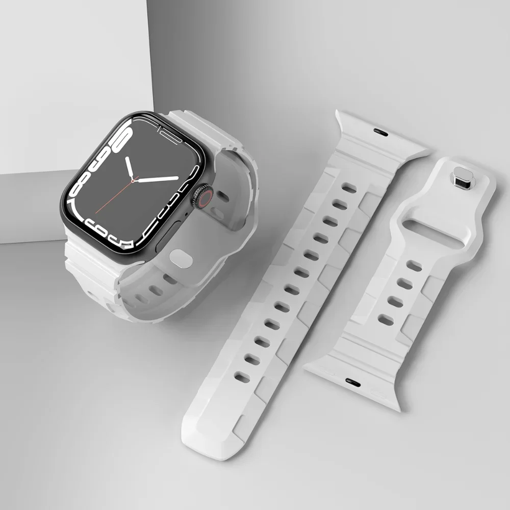 Breathable Silicone Sport Band for Smartwatches - Premium Rubber Strap
