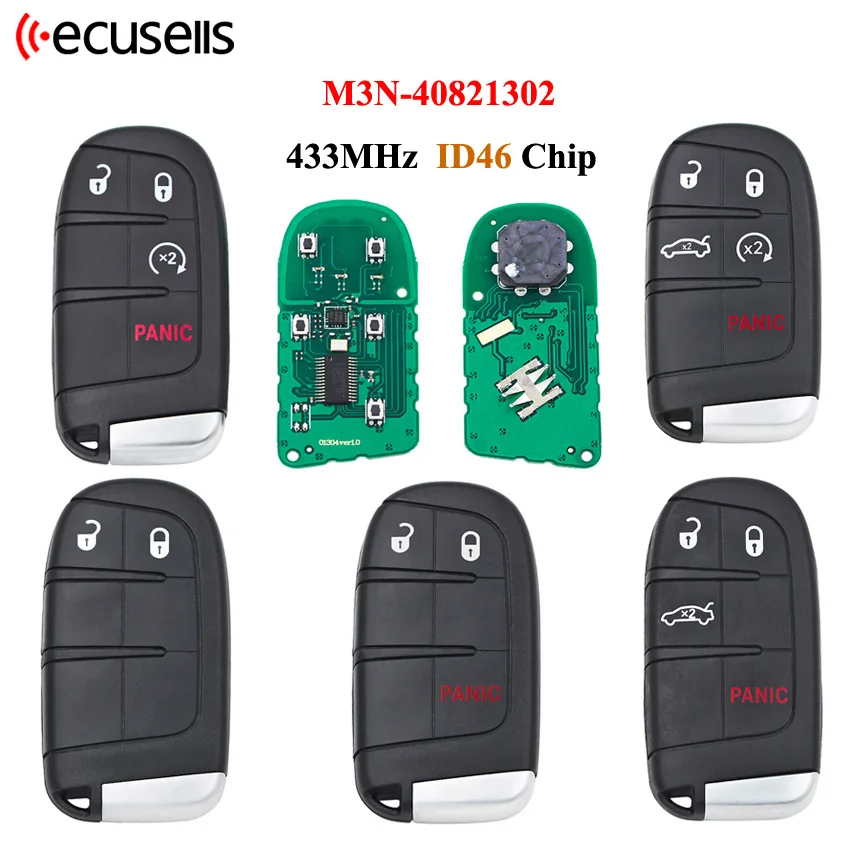 2/3/4/5 Buttons Remote Key Fob 433mhz For Dodge Durango 20142018 For