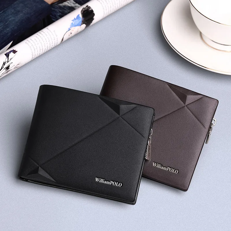 

Fashion Wallets Emperor Paul wallet men's short men's top layer cowhide men's wallet genuine leather short wallet