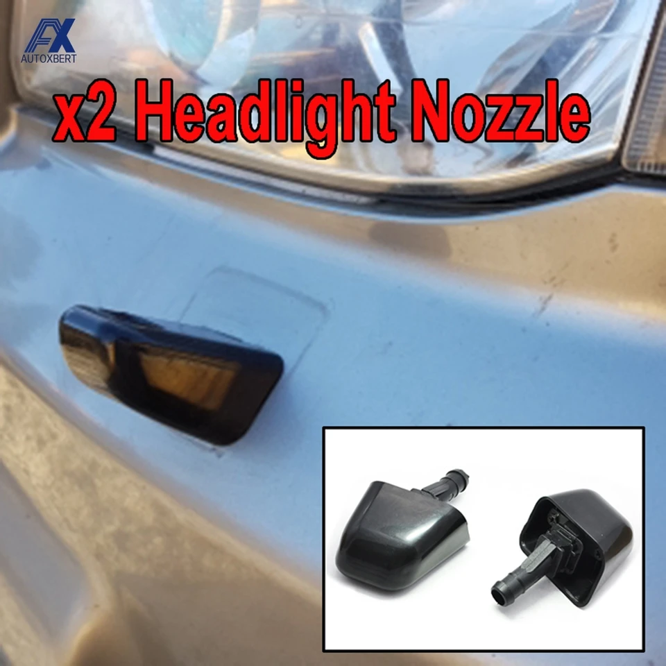 WOZIES 2pcs Car Headlight Washer Nozzle Head Light Cleaning - View #12