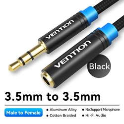 Premium 3.5 mm Aux Extension Cable - 5m (No Support Mic Blue)