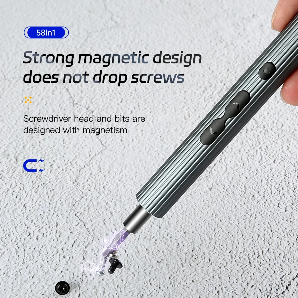 58 in 1 Screwdriver Set Precision Tools Rechargeable Mini Small Kit Wireless Watch Mobile Cell Phone Repair