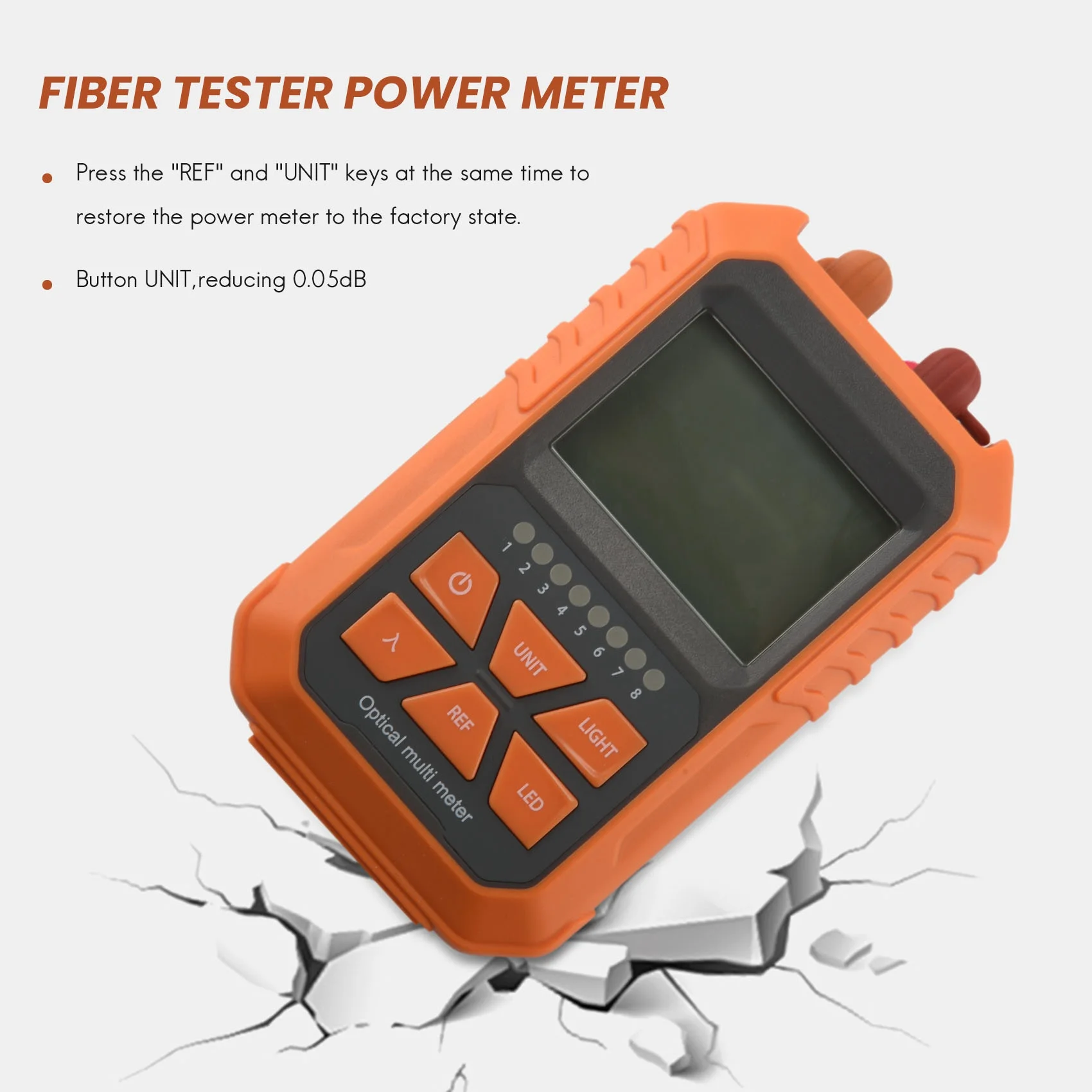 3In1 Optical Power Meter Visual Fault Locator Network Cable Test Led Lighting Optical Fiber Tester 1Mw With 5Km Visual Fault 5