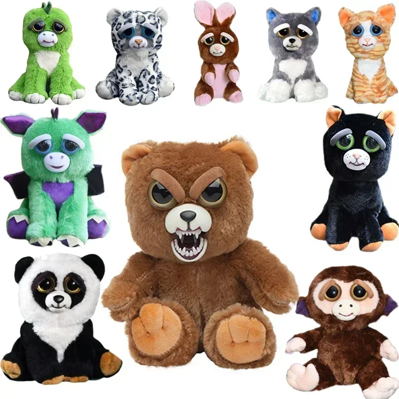 

Feisty Funny Face-changing Bear Soft Plush Animals Dolls Children Stuffed Plush Angry Animals Doll Panda Kids Toy Brithday Gifts