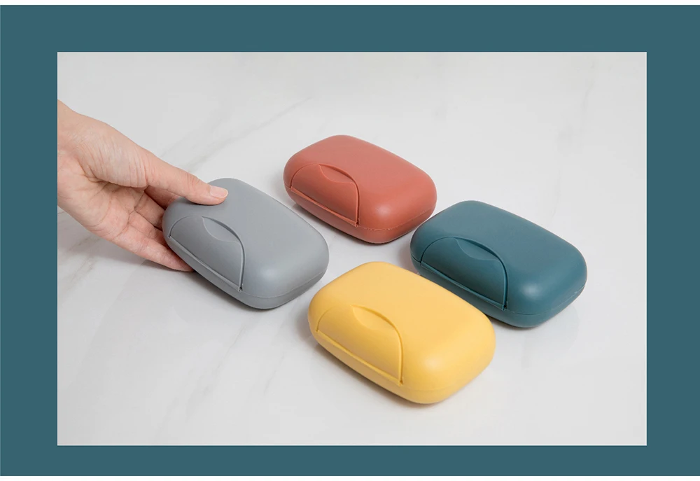Description Picture 5 of itemPortable Travel Soap Box Four Colors Waterproof Leak Proof Stylish Compact Easy To Carry Bathroom Storage Sealed Box