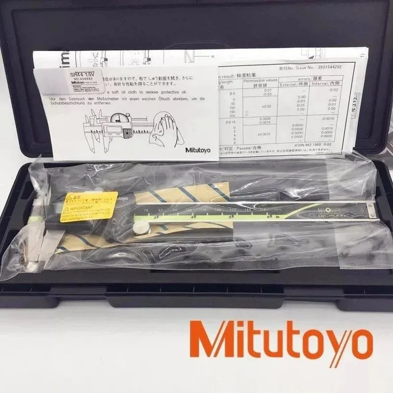 Mitutoyo 500-196 LCD 디지털 버니어 캘리퍼스 150mm 고정밀 스테인레스 스틸 내마모성 0.01mm 측정 도구