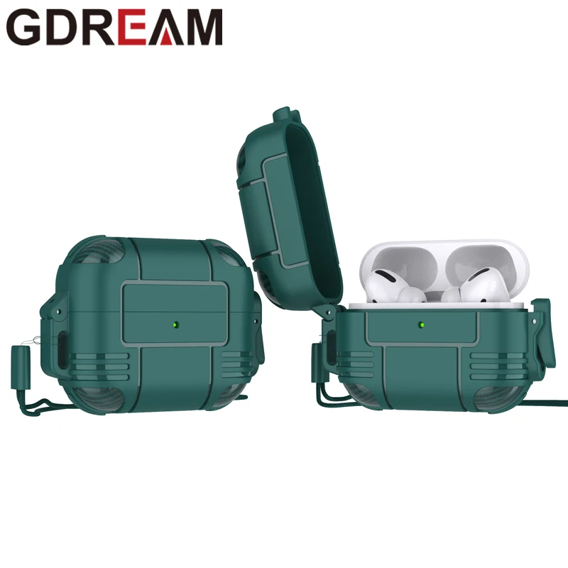 

GDREAM TPU Cover for Apple Airpods 1 2 3 Anti-Fall Side Pop-up Earphone Cover for Airpods Pro 1 2 3 Headphone Protective Case