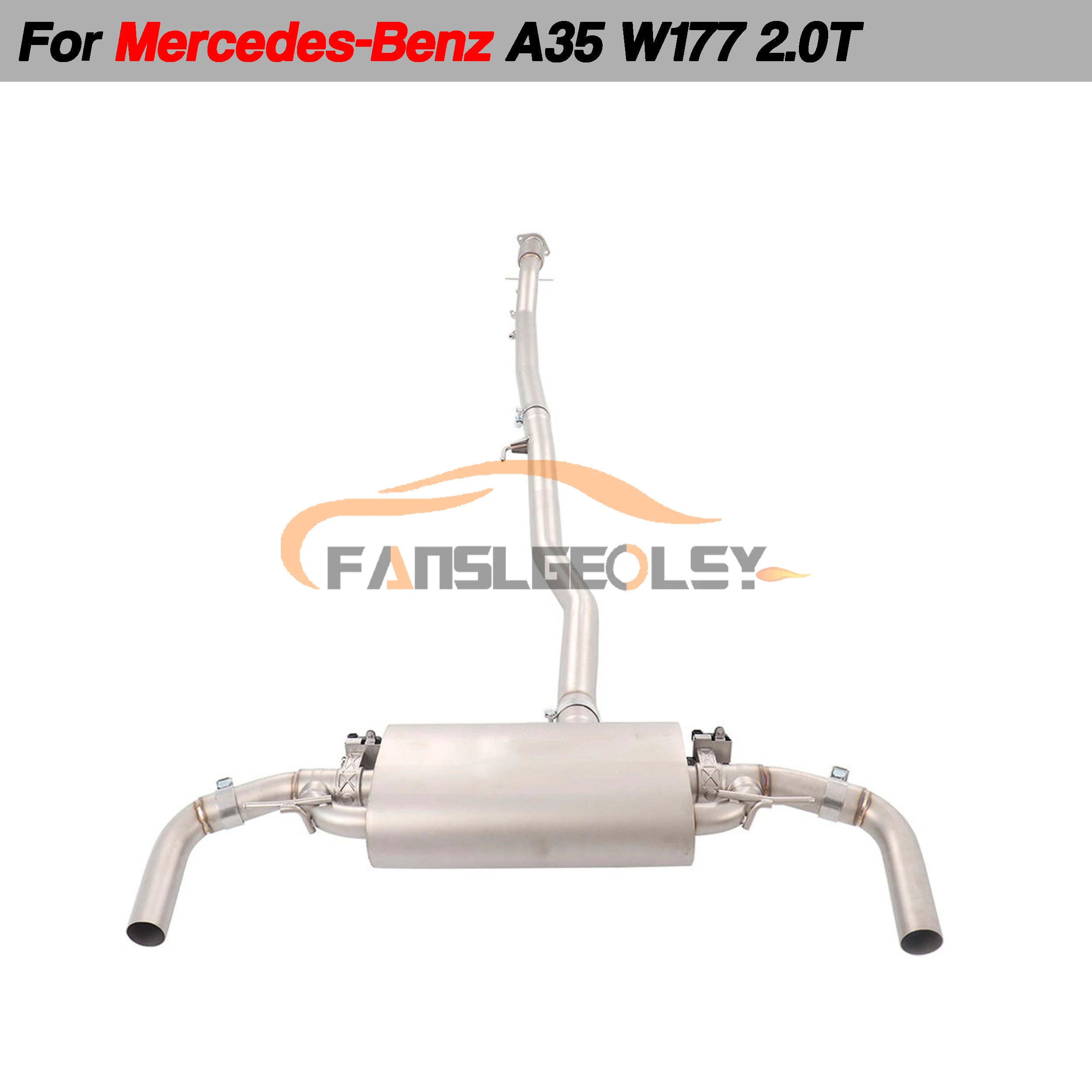 

For Mercedes-benz A35 W177 2.0T Steel Catback Performance Exhaust System Valve With Muffler Tuning exhaust assembly