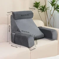 Oreiller de lecture pour lit, repose-bras Extra Large, en mousse à mémoire de forme, pour lire, TV, jeu, confort, lit, chaise 6