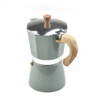 Espresso Coffee Maker Aluminum Mocha Pot Percolator Stove Top Pot 3cup 6cup 150/300ml Coffee Machine Kitchen,Dining & Bar 4