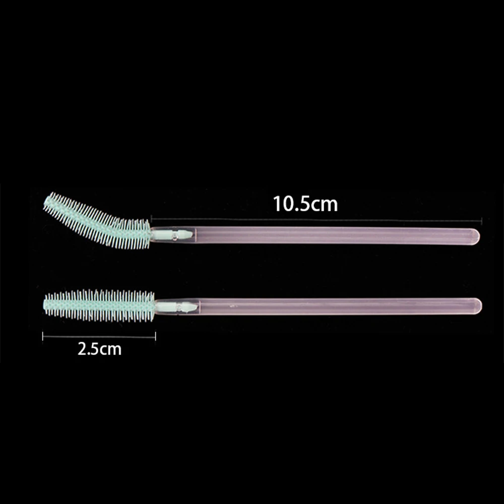 Colorful Disposable Silicone Head Mascara Applicator Spooler Brush makeup brush set makeup brush eyelashes brush eyelash removal brush eyelash cleaner brush eyelash brush makeup tool set makeup tool lip brush facial mask brush Eyebrow Comb Brush Eyelash Extension Makeup Tools 10Pcs