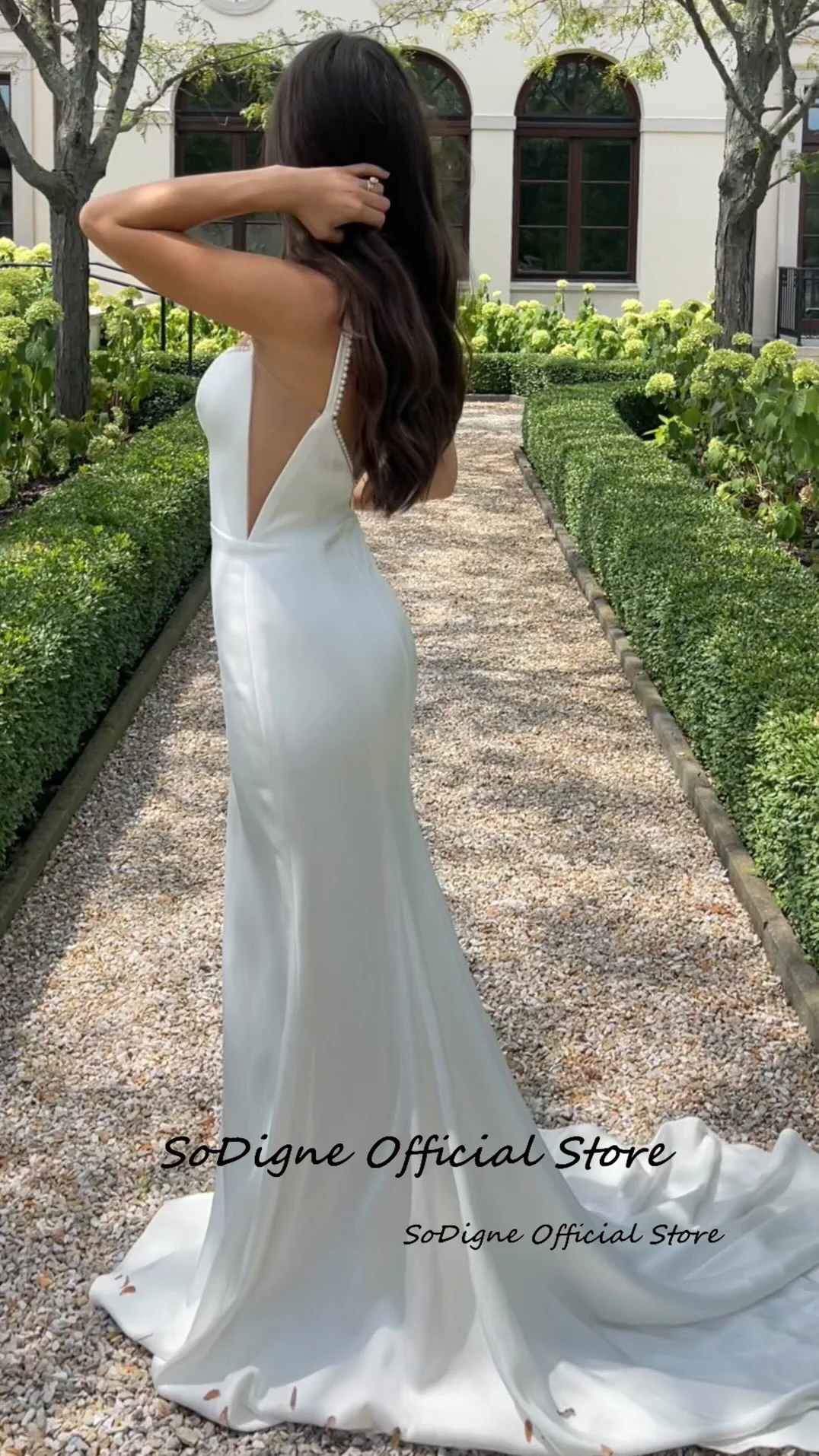 SoDigne Mermaid Satin Wedding Dress Square Collar Sleeveless Pearls Bride Dresses 2025 Bridal Gowns vestidos de novia Customized 15 S6b93b2e19d764f4599c58c7f4fb62ef4Z