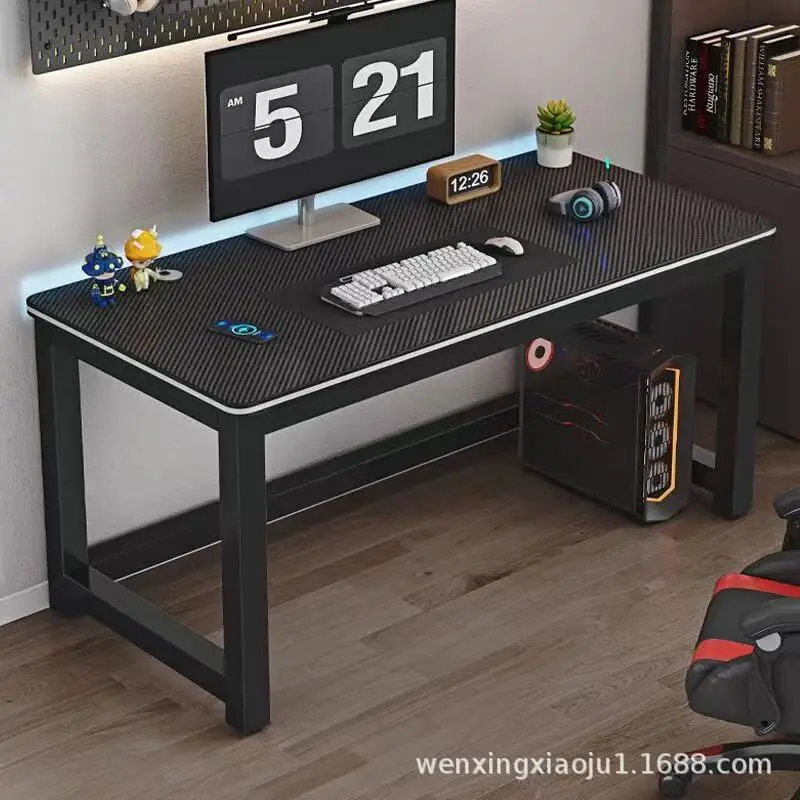 Mesa de jogo de mesa de computador de mesa única atacado de fibra de carbono jogo e-sports mesa de escritório quarto mesa de estudo de trabalho