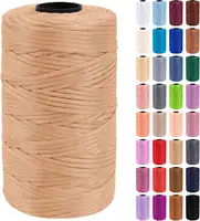 2.5mm Summer Light Ice Silk Cotton Thread 250g/Roll Crochet Yarn for DIY Hats Bags Crafts Flat Ribbon Hollow Crocheting Thread 1