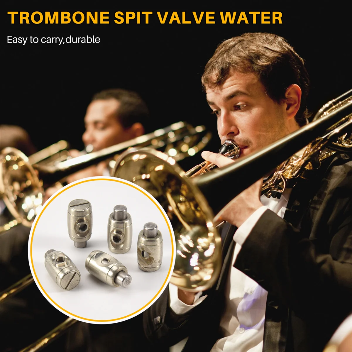 5 Pcs of Set Trombone Spit Valve Water Key Accessory for Trumpet Lovers