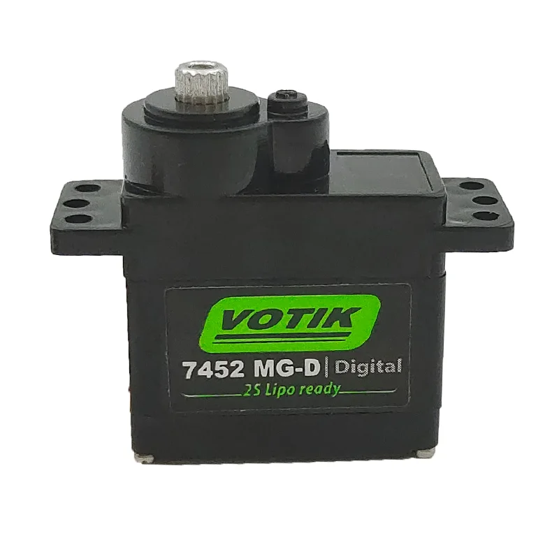 Ptk & Votik 7452Mg-D 9G Digital Servo Metal Gear Per Epp F3P Aliante Rc Model Car Helicopter Airplane Hitec Hs-65 Stesso Livello