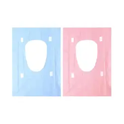 20Pcs Individually Wrapped Disposable Toilet Seat Cover Firmly Fixed Waterproof for Public Restrooms Stations Camping Hotels