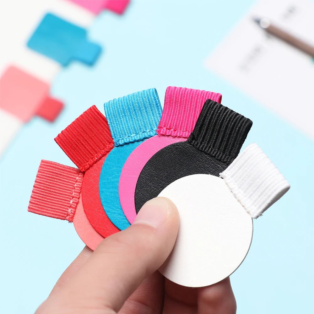 1Pc Self-adhesive Pen Holder Elastic Loop Notebook Leather Pen Clips Adjustable Office Convenient Portable For Organizer
