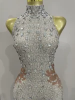 Sexy Sparkly Rhinestones Sleeveless Sheath Jumpsuit Women Celebrate Evening Birthday Party Nightclub Dance Luxury Stage Outfit - Image 5