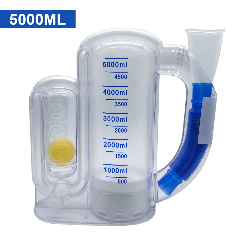 Volumetric Exerciser Lung Breathing Exerciser Vital Capacity Apparatus Spirometer Rehabilitation Trainer 3000/5000ml breathing exerciser breathing trainer