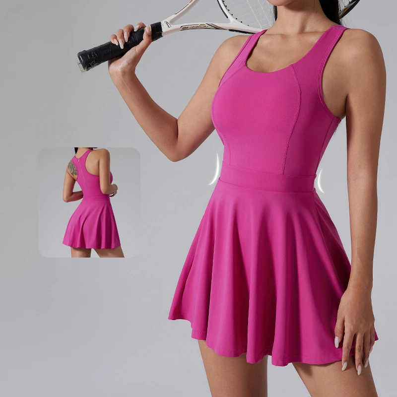 Women Slim Sexy Tennis Dresses Simplicity Fashions Pleated Skirt Permeability Quick Drying Short Skirt Fitness Sportswear sports skirt,sports dresses