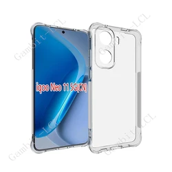 Enhanced Shockproof Anti - Fall Soft TPU Back Cover for IQOO Neo 11 (Clear)