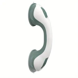 Enhanced Anti - Slip Portable Shower Grab Bar with Suction Cup (Green)