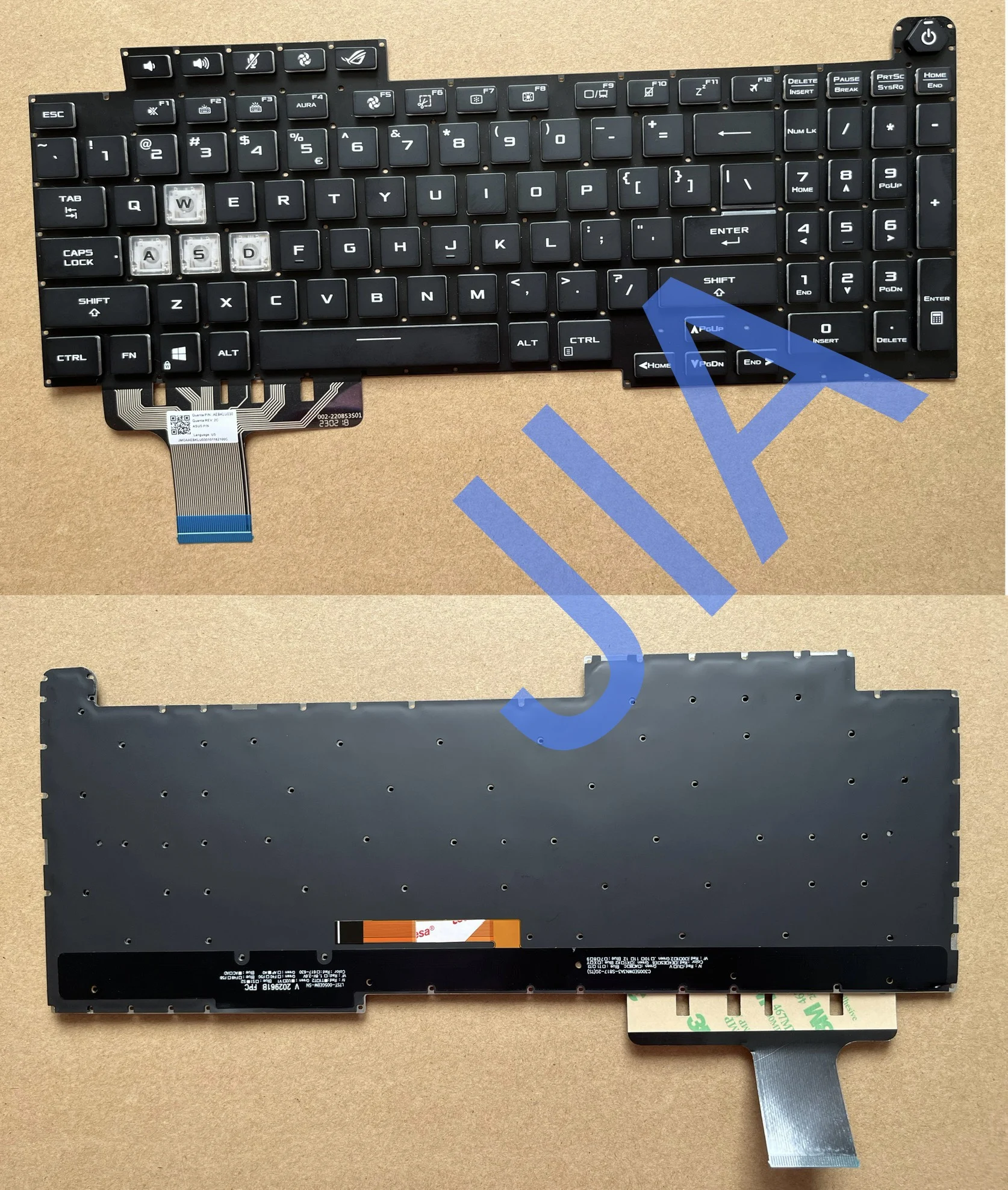 

US RGB клавиатура с подсветкой для Asus ROG перемекс G17 G713 G713Q G713QE G713QR 0KNR0-681FUS00