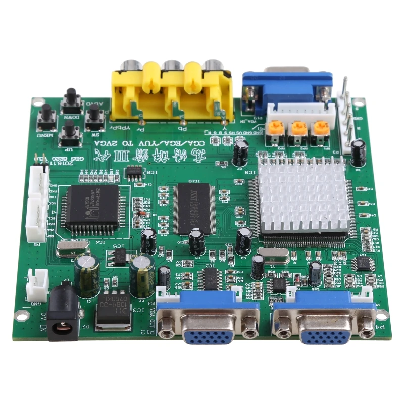 GBS-8220 High Definition Arcade Game CGA/EGA/RGBS/RGBHV/YUV/YPBPR To VGA Video Converter Board Standard 2 VGA Output Dropship