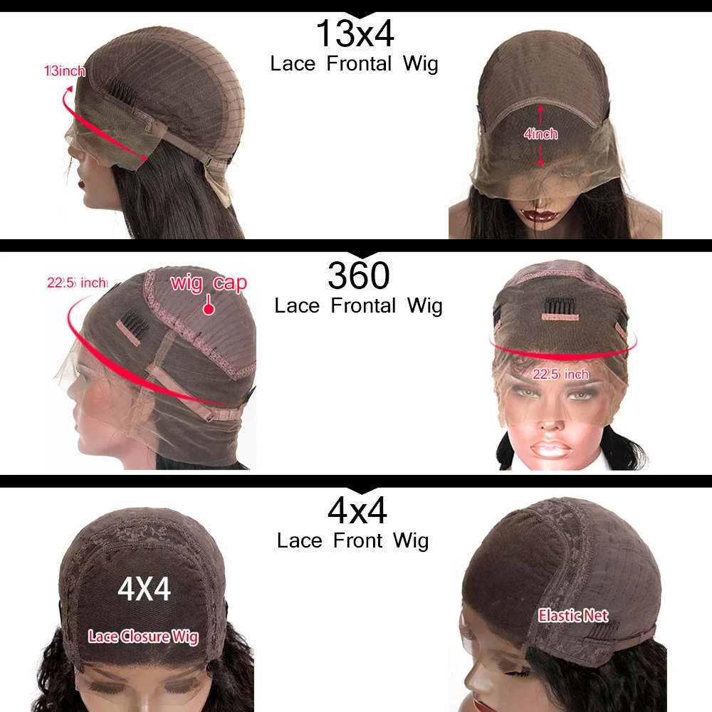 Afro Kinky Curly Wigs Human Hair 4C Kinky Edges Human Hair Wigs Invisible Knots 13x4 Lace Front 360 Full Lace Front