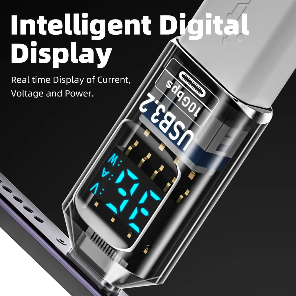 10Gbps USB 3.2 Digital Display Adapter 60W USB Male to Female Fast Charging Data Converter USB C Adapter for PC Laptop iPhone