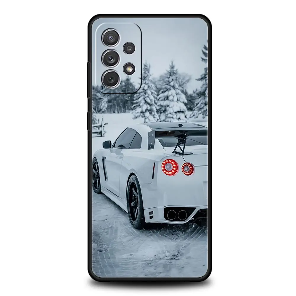 JDM Sport Car Design Phone Case - Blue and Red Duo Tone Cover