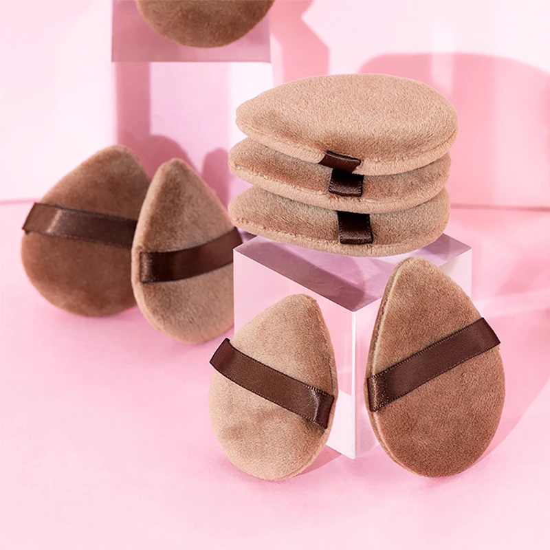 Powder Puff Drop Shape Cosmetic Puff Soft Makeup Sponge For Face Eye Contouring Washable Crystal Velvet Puffs Makeup Accessories 2