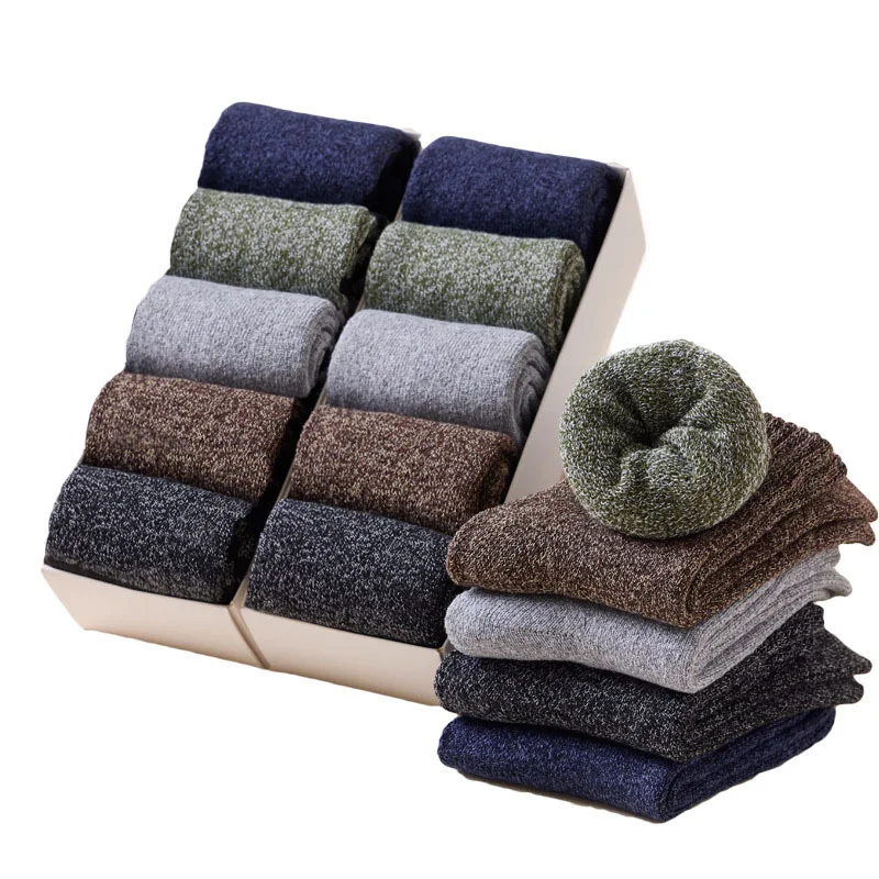 

Thicken Wool Socks Men High Quality Towel Keep Warm Winter Socks Cotton Christmas Gift Socks for Man Thermal Calcetines