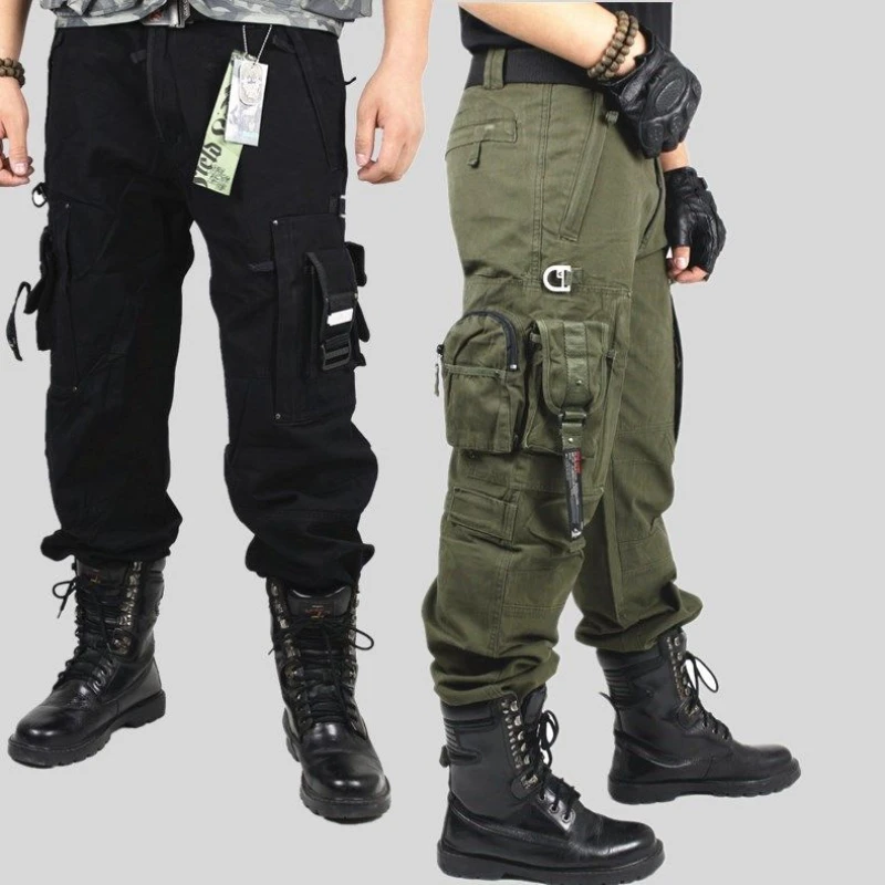 Men's Work Pants Outdoor Wear-resistant Mountaineering Trousers Street Fashion Cargo Pants Joggers cotton work pants military cargo pants casual tooling pants cargo pants