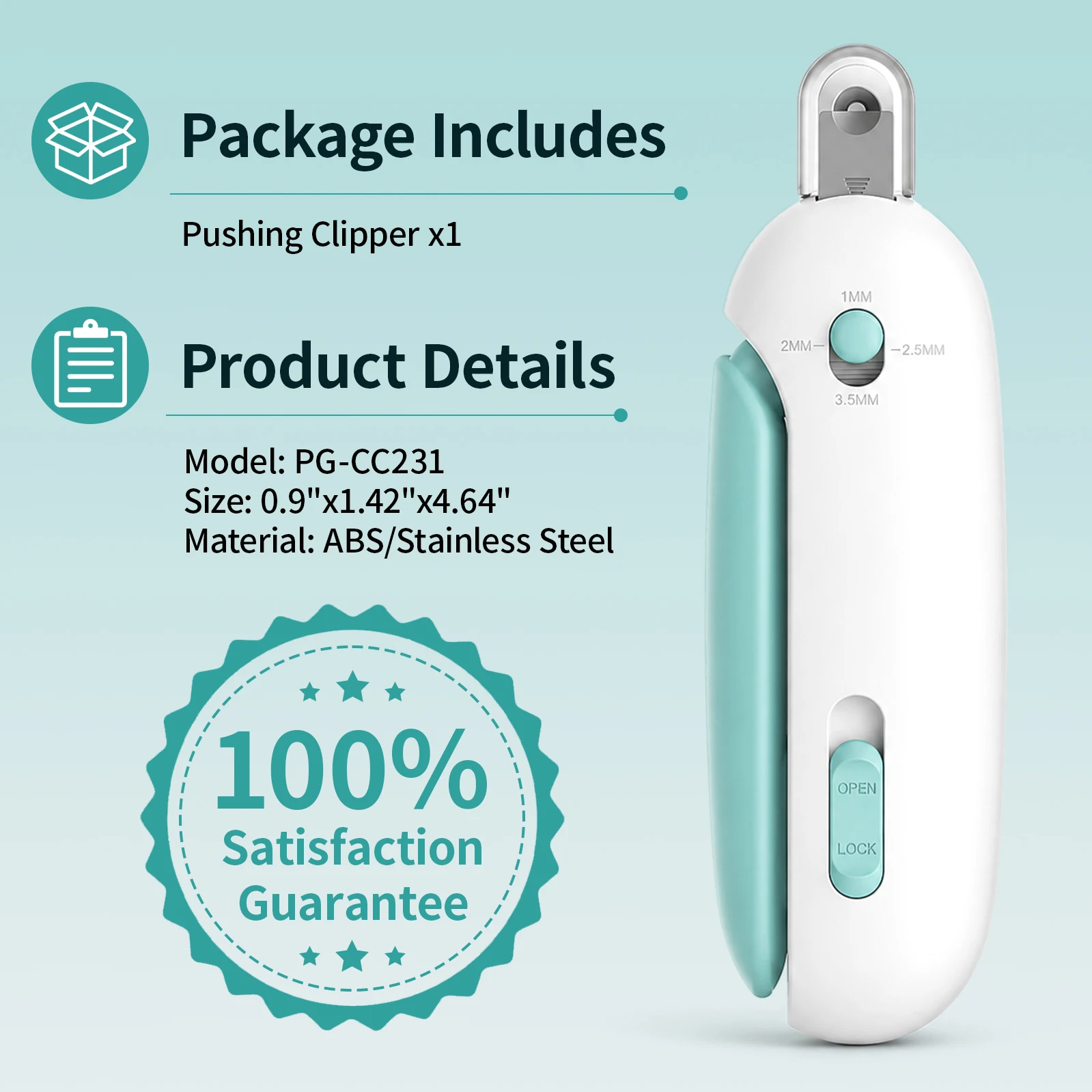 Pet Clippers Set Cat Dog Nail Trimmer Scissors Grooming Grinder Tool Safety Stop Bleeding Anti Bleed Claw Cutter Kit_voghion.com