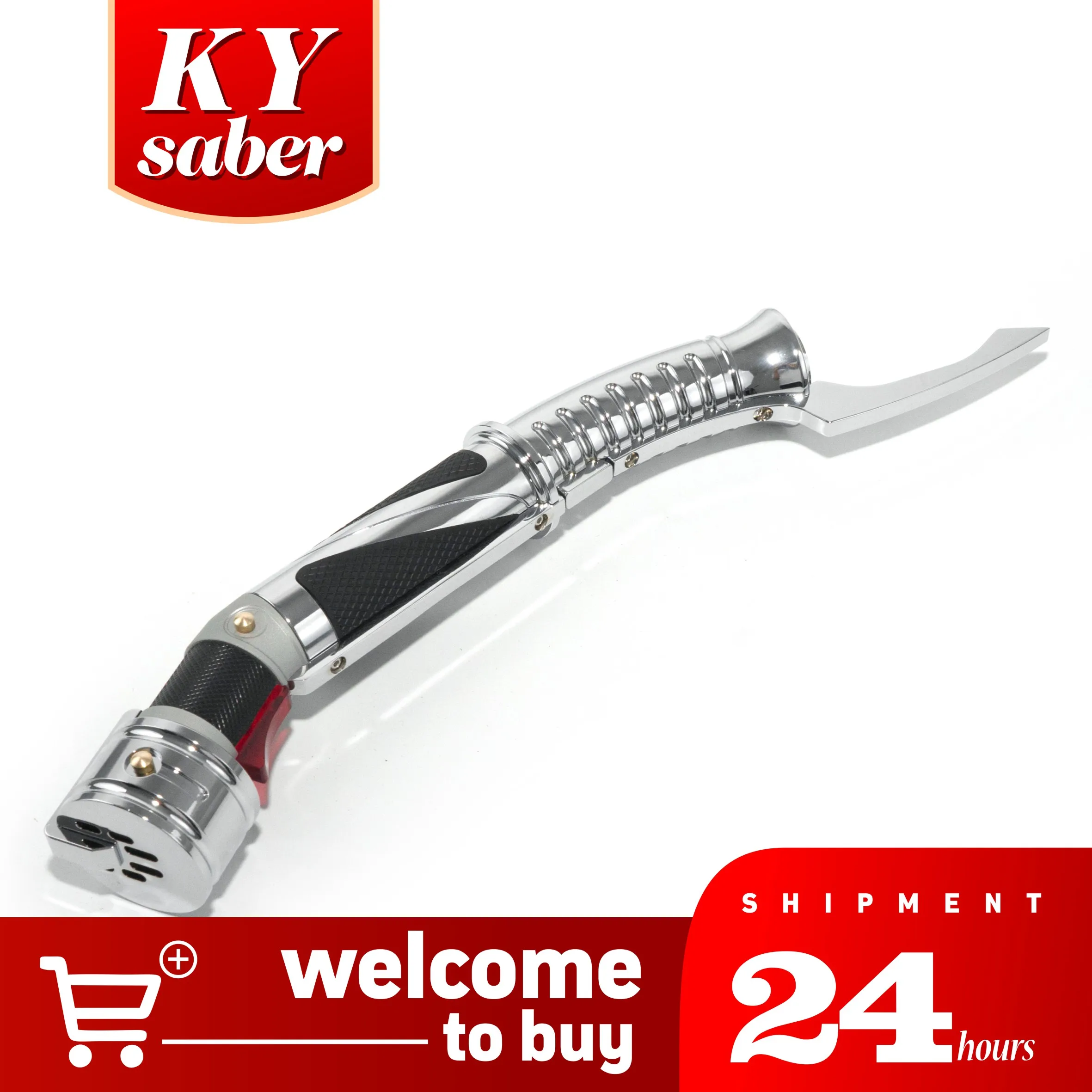 X-Saber Dooku Proffie V2.2 Board Spada Laser Elsa In Metallo Aggiungi 40 + Caratteri Gratis