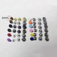 Wholesale 100-400sets Mini Colorful 6mm Round Metal Snap Buckles Sewing Doll Clothing Shoes Bags Decorative Coat Snap Button DIY 1