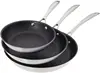 Frying Pan Set, Includes 8 inch, 10 inch, 12 inch, Stainless Steel 1