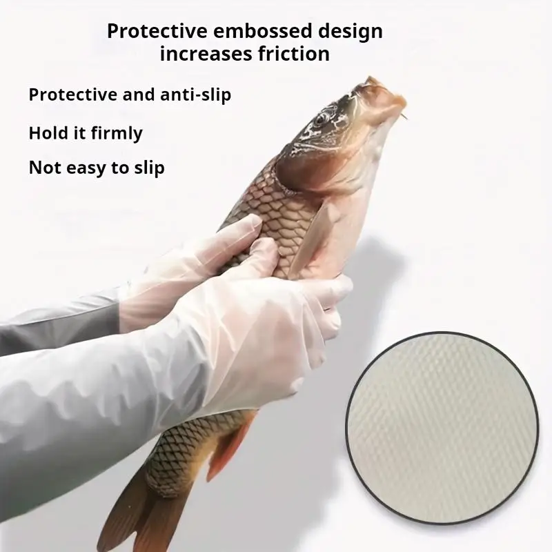 10Pcs/set Durable Comfort Kitchen Cleaning Gloves Extended Length Waterproof Oil-Resistant Multipurpose Household Gloves